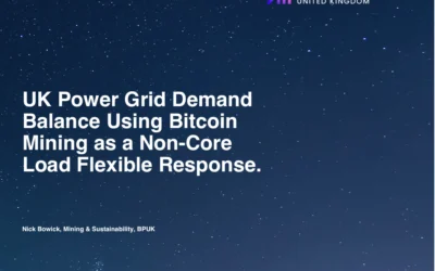 Bitcoin Mining: Flexible Load for Sustainable Grids – A Message to the incoming Government