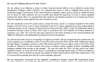 UK Regulators: Out of step with the rest of the world on ETFs? City Minister responds.